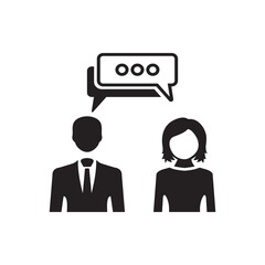 Business communication icon ( vector illustration )