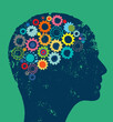 © The Laundry Room/Stocksy - Illustration of Cogs inside Profile of Female  Head