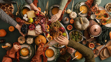 Thanksgiving Day Traditional Table