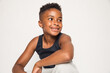 © Anna Tabakova/Stocksy - Stylish black little girl in studio