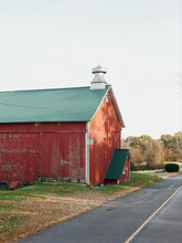 Red Barn By The Road