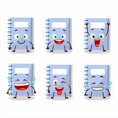 Poster - Cartoon character of blue book with smile expression