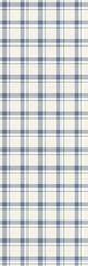 Wall Mural - French farmhouse blue plaid check seamless vertical border pattern. Rustic tonal country kitchen gingham fabric effect. Tartan cottage 2 tone social media phone cover background 