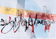 © Clive Watts/Stocksy - A Calligraphic Squiggle, splatter with a Cola Pen
