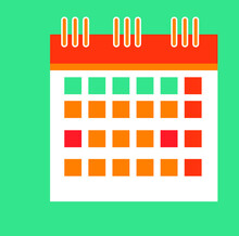 Flat Calendar Icon Design. Business Calendar Icon Vector Design Art 1.eps