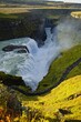 Untere Cascade des Gullfoss Wasserfalls in Island