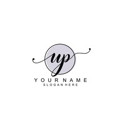 UP initial Luxury logo design collection