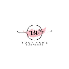 UV initial Luxury logo design collection