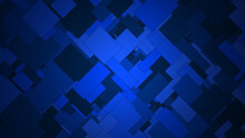 Abstract Background With Blue Squares In Dark Red Tone.