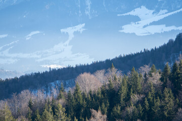 Wall Mural - winter mountains