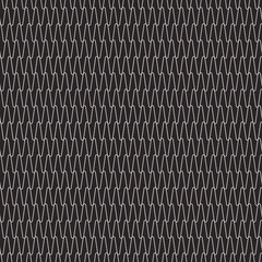 Poster - White mesh on a black background. Grid vector seamless pattern.