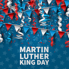 Wall Mural - martin luther king day. mlk holiday banner design. vector illustration