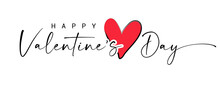 Happy Valentines Day Background With Heart Pattern And Lettering. Typography Of Valentines Day Text.Vector Illustration. Wallpaper, Flyers, Invitation, Posters, Brochure, Banners