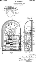 Automatic Calendar Clock Patent From 1923