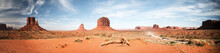 Panoramic View At Monument Valley 