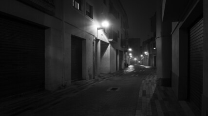 Wall Mural - old street in the night