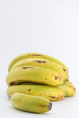 Wall Mural - bunch of bananas on white background