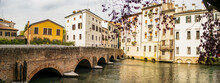 View On The San Francesco Bridge In Treviso, Veneto - Italy