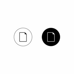 Poster - File, Blank Document, Page Icon Vector Sign Symbol