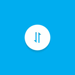 Poster - Mobile Data Button Icon in Flat Style. Internet Sign Symbol. Vector Illustration