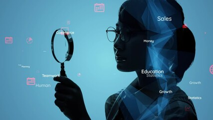 Aufkleber - Education technology concept. EdTech. AI (Artificial Intelligence). Digital transformation.