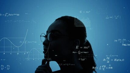 Aufkleber - Science technology concept. Scientific examination. Scientist.