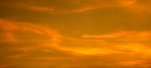 Wall Mural - clouds or cloudscape at sunset or evening time.