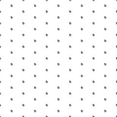 Poster - Square seamless background pattern from geometric shapes. The pattern is evenly filled with small black goal symbols. Vector illustration on white background