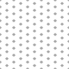 Poster - Square seamless background pattern from geometric shapes. The pattern is evenly filled with big black vision symbols. Vector illustration on white background