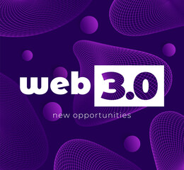 Wall Mural - web 3.0 or web3 banner design, vector