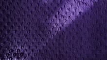 Graphic Resource In The Form Of A Fabric Background Of Lilac Color With Embossed Drawings In The Form Of Circles