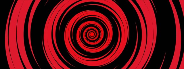 Wall Mural - Abstract background. Tunnel design. The texture of circles twisted in a spiral, hypnosis. Sharingan. Uchiha Clan. Anime background. Vector Illustration