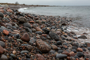 Canvas Print - A rocky beach on the shores of the Baltic Sea