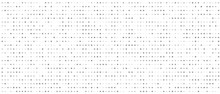 Halftone Abstract Background. Monochrome Point Texture. A Linear Pattern Of Small Dots. Design Of A Banner, A Poster For A Website, A Frame For Social Networks. Vector Illustration.