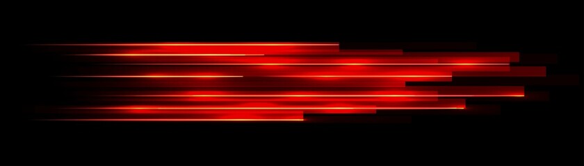 Wall Mural - Neon abstract background. Texture red glowing rectangles, geometric shapes, LED strip design. Technology background, straight lines, shooting stars, milky way, splash screen. Vector illustration