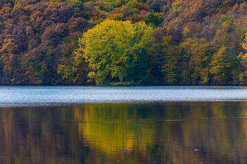 Canvas Print - Fall season in the mountains