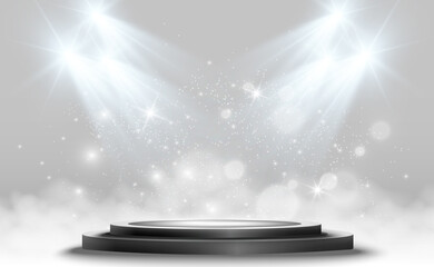 Wall Mural - vector winner podium sports symbols.