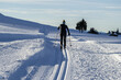 cross country nordic skiing in dolomites