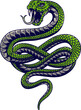 © daniicahya - snake vector drawing