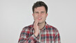© stockbakers - Portrait of Young Man having Toothache, Cavity