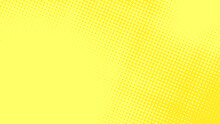 Lime Yellow Pop Art Comics Book Background With Dotted Halftone Design. Retro Backdrop For Superhero Text, Vector Illustration Eps10