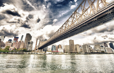 Sticker - Manhattan skyline from Roosevelt Island, New York City, USA