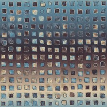 Abstract Blue Brown Checkered Background Seamless Pattern