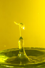 Splash Photography With Yellow Liquid