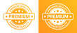 Premium quality seal or stamp label vector illustration.