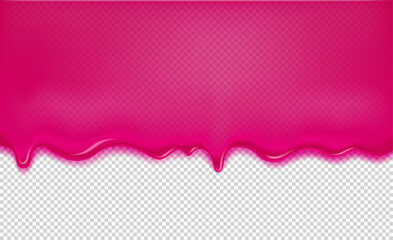Aufkleber - Pink transparent jelly template. Vector illustration