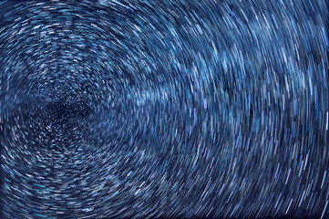 Wall Mural - star trails in the sky.