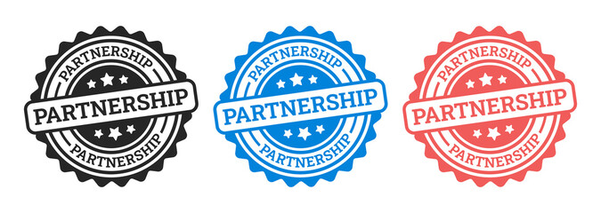 Poster - Partnership vintage rubber stamp vector.