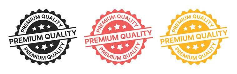 Wall Mural - Premium quality seal or label sticker icon set.