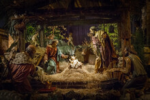 Carved Nativity Scene
